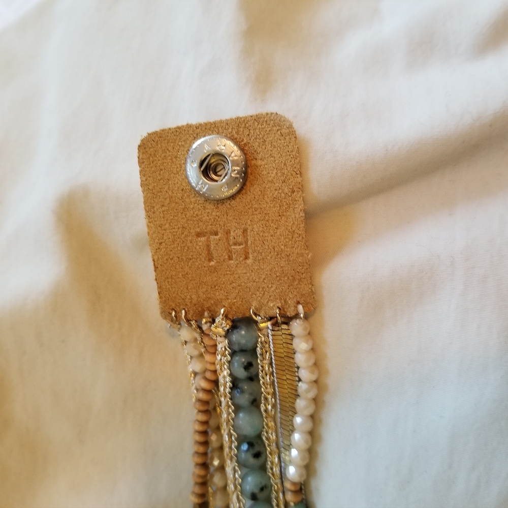 Gemstone and leather bracelet - Picture 4 of 6